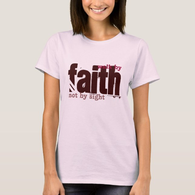 Bibel-Schrift - Weg durch Glauben-Damen T-Shirt (Vorderseite)