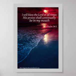 Bibel-Schrifts-Gebete Poster