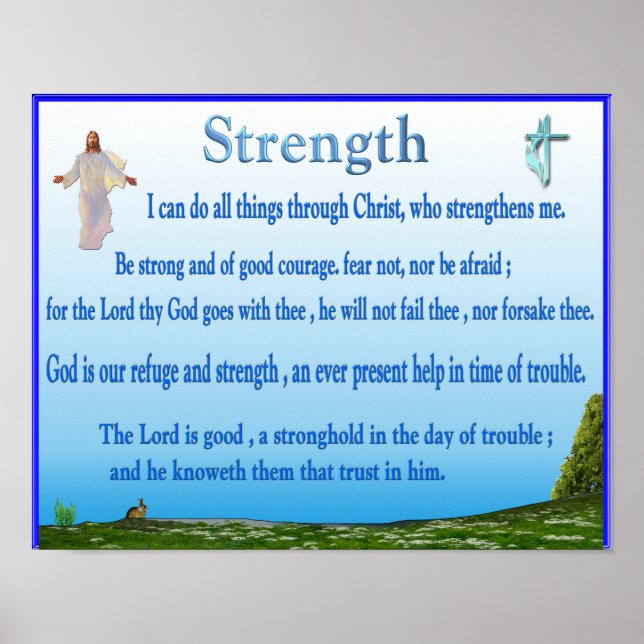 Bibel-Schriftsplakat Poster (Vorne)