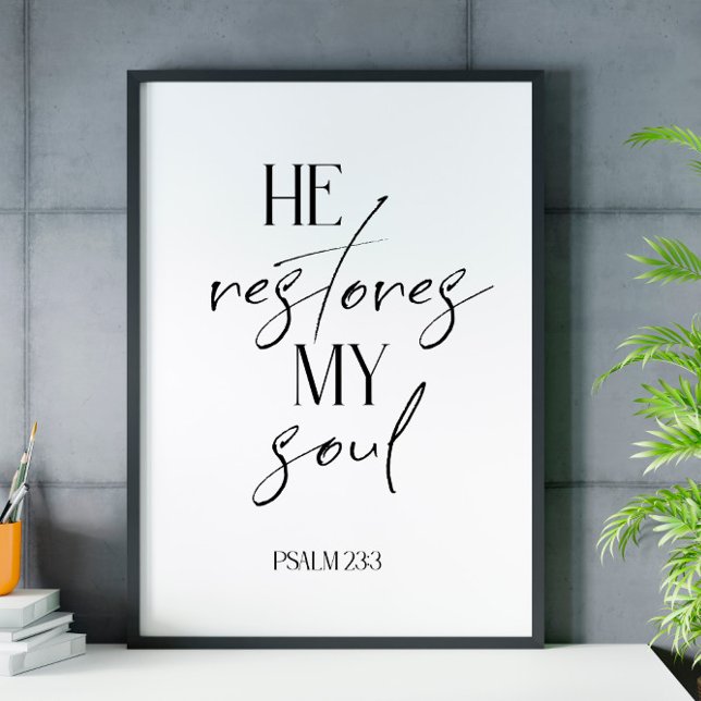 Bibel Schwarz-weißes Schriftenposter Poster (Von Creator hochgeladen)