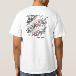 Bibel-Shirt; Psalme 23 T-Shirt