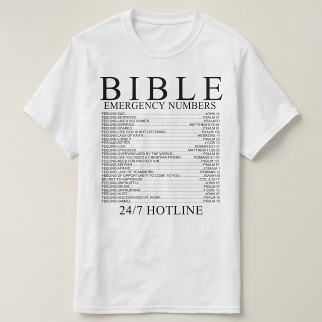 Bibel T-Shirt (Design vorne)