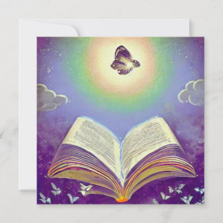 Bibel und Schmetterling Einladung