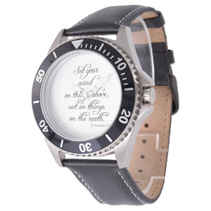 Bibel-Vers-Col. 3 Set 2 Ihre Sinnesarmbanduhr Armbanduhr