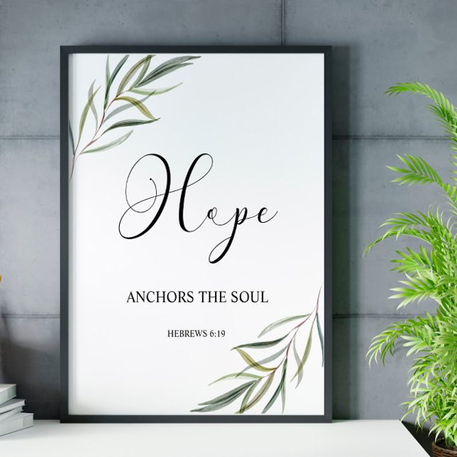 Bibel-Vers-Hebrews-Blätter-Skript Poster (Von Creator hochgeladen)