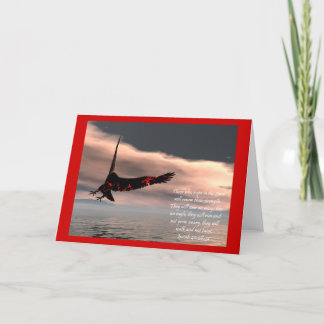 Bibel-Vers-Jesaja-40:28 - 31 mit Eagle Karte