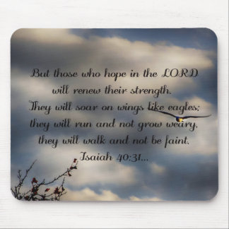 Bibel-Vers-Jesaja-40:31 Mousepad