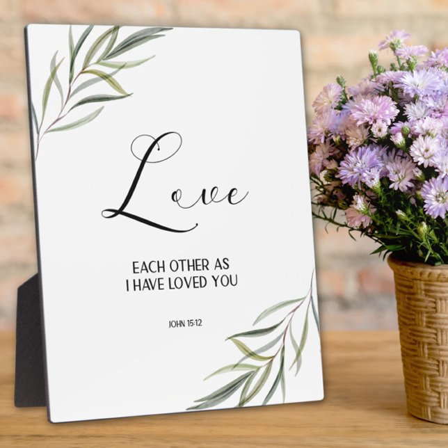 Bibel Vers John verlasse Schrift Plaque Fotoplatte (Von Creator hochgeladen)