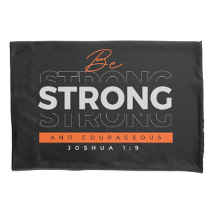 Bibel Vers Joshua 1:9 Pillowcase Kissenbezug