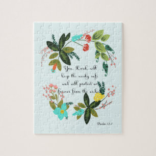 Bibel-Vers-Kunst - Psalm-12:7 Puzzle