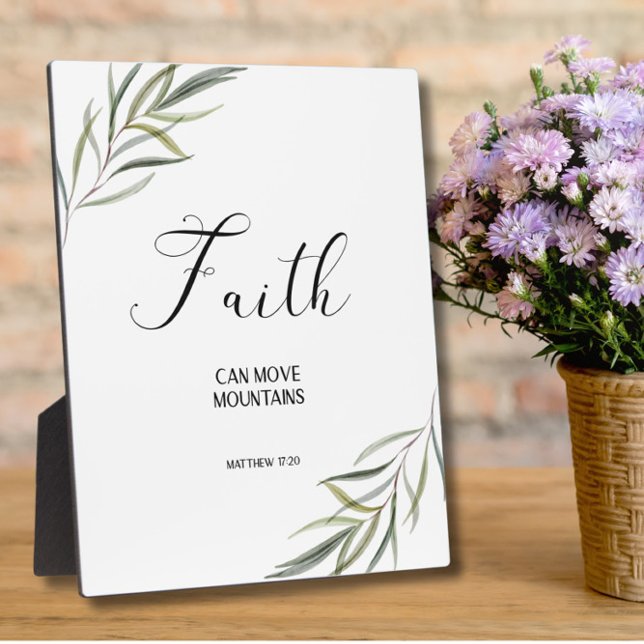 Bibel Vers Matthew Blätter Scripting Plaque Fotoplatte (Von Creator hochgeladen)