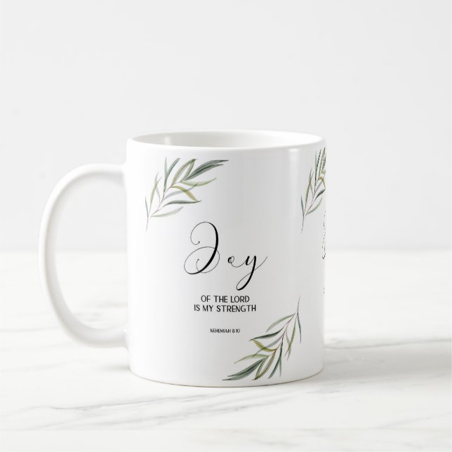 Bibel Vers Nehemiah verlasst die Schrift Kaffee Ta Kaffeetasse (Links)