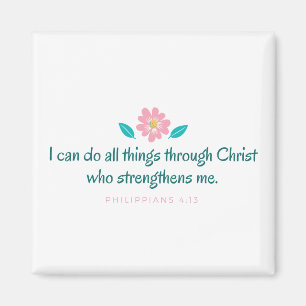 Bibel-Vers-Schriftphilippians-4:13 Magnet