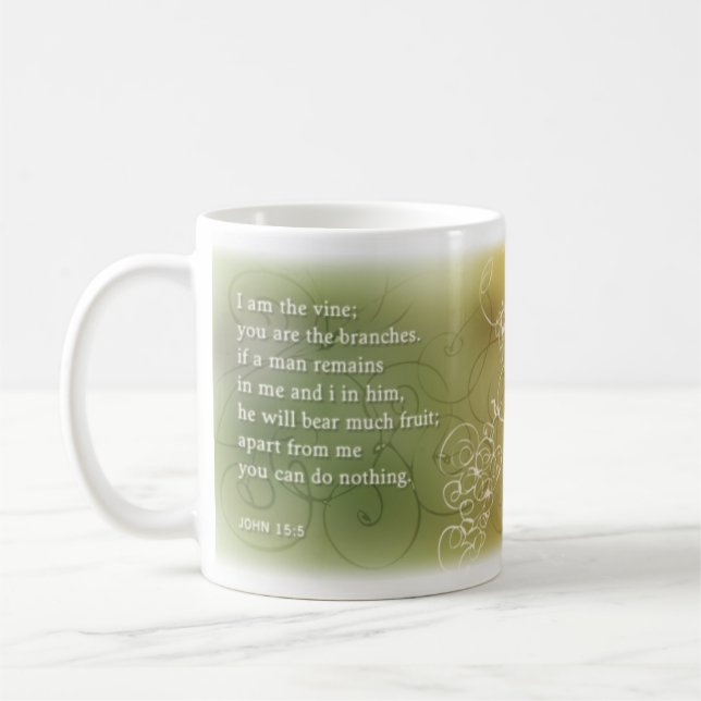 Bibel-Vers-Tasse Kaffeetasse (Links)