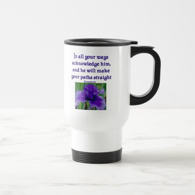 Bibel-Vers-Tasse Reisebecher (Rechts)