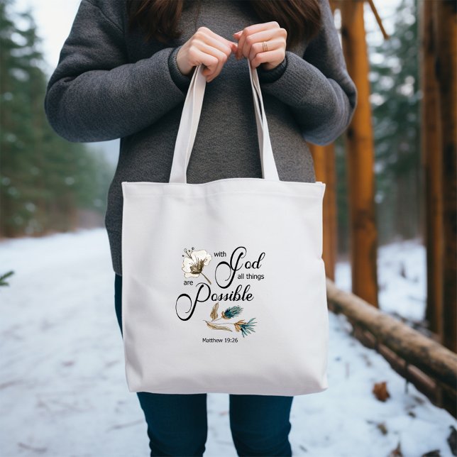Bibel Vers Tote Bag Tragetasche (Von Creator hochgeladen)