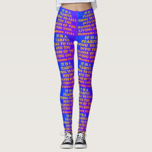 Bibel-Vers vom Hebräer-10:31. Leggings