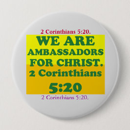 Bibel Vers von 2 Korinthen 5:20. Button