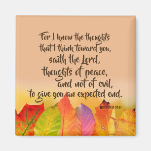 Bibel-Vers-Zitat Jeremias 29 Magnet