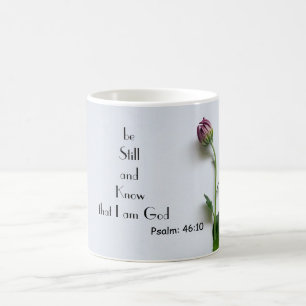 Bibel Vers Zitat Psalm 46:10 Kaffeepause Tasse