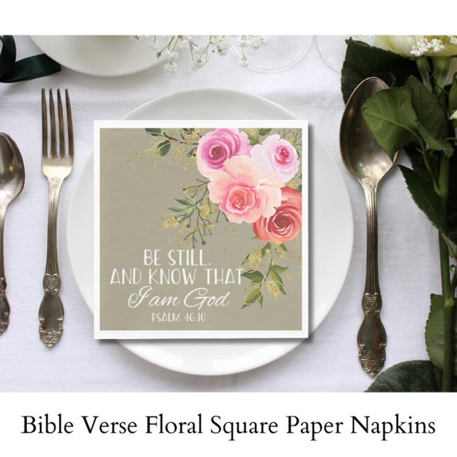Bibel Verse Blumenplatz Serviette (Von Creator hochgeladen)