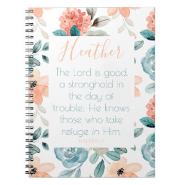 Bibel Verse Blumenrosa-Notebook Notizblock