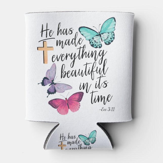 Bibel Verse Cross Ecclesiastes ECC-Skripte Dosenkühler (Vorderseite)