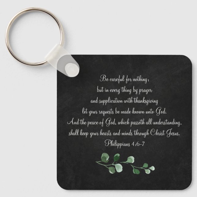 Bibel Verse Custom Christian Gift Keychain Schlüsselanhänger (Vorderseite)