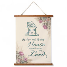 Bibel Verse Holz Topped Wall Tapestry