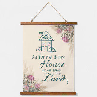 Bibel Verse Holz Topped Wall Tapestry Wandteppich Mit Holzrahmen