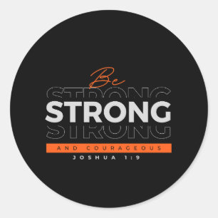 Bibel Verse Joshua 1:9 Sticker