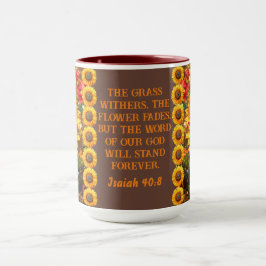 Bibel Verse mit Sonnenblumen Wilhelm Tell Tasse