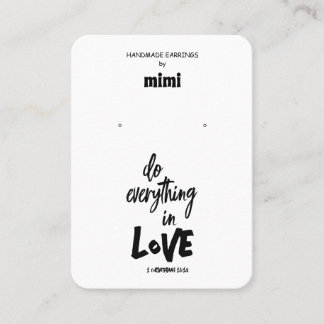 Bibel Verse Ohrring Display Business Card Visitenkarte