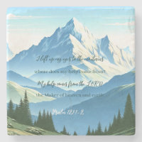 Bibel Verse Psalm 121:1-2 Stone Untersetzer