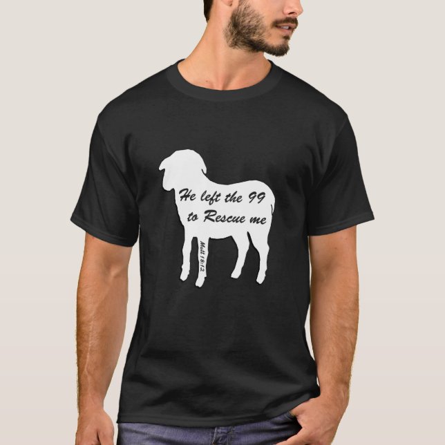 Bibel Verse Psalm 169 Matthäus Sheep Rescue religi T-Shirt (Vorderseite)