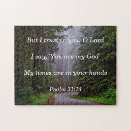 Bibel Verse Psalm 31:14 Meine Zeiten sind in Ihren Puzzle