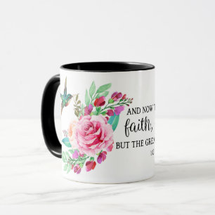 Bibel Verse Rosa Rosenvogel Tasse
