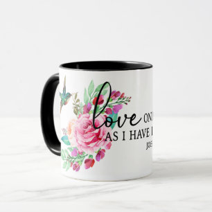 Bibel Verse Rosa Rosenvogel Tasse