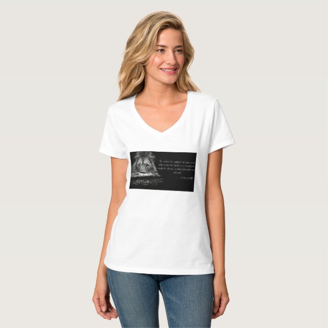 Bibel Verse Scripture 1 Peter 5:8 Frauenklammer T-Shirt (Vorderseite Vollansicht)
