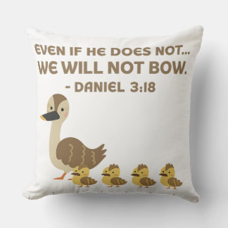 Bibel Verse Throw Kissen - Daniel 3:18