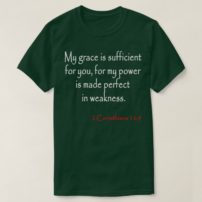 Bibel Verses 2 Korinther T-Shirt (Design vorne)