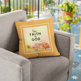 Bibel Verses Terracotta Orange Blumenkissen Kissen