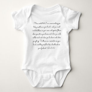 Bibel-Zitat-Bodysuit Baby Strampler