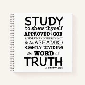 Bibelangebot 2 Timothy 2:15 Journal Notizbuch
