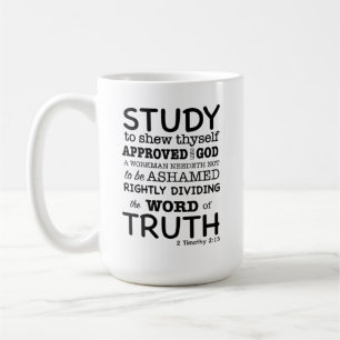 Bibelangebot 2 Timothy 2:15 Kaffeetasse