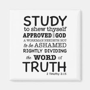 Bibelangebot 2 Timothy 2:15 Magnet