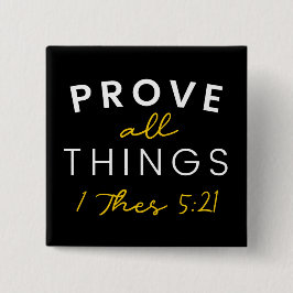 Bibelangebot beweist alles Gelbe Typografie Button