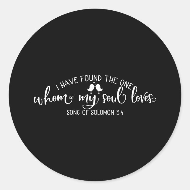 Bibelangebot, das ich gefunden habe runder aufkleber (Vorderseite)