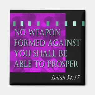 "Bibelangebot - Isaiah 54:17" von Cheryl Daniels Magnet