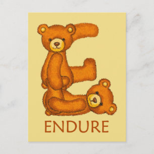 Bibelbären ~ Endure Scripture Postkarte